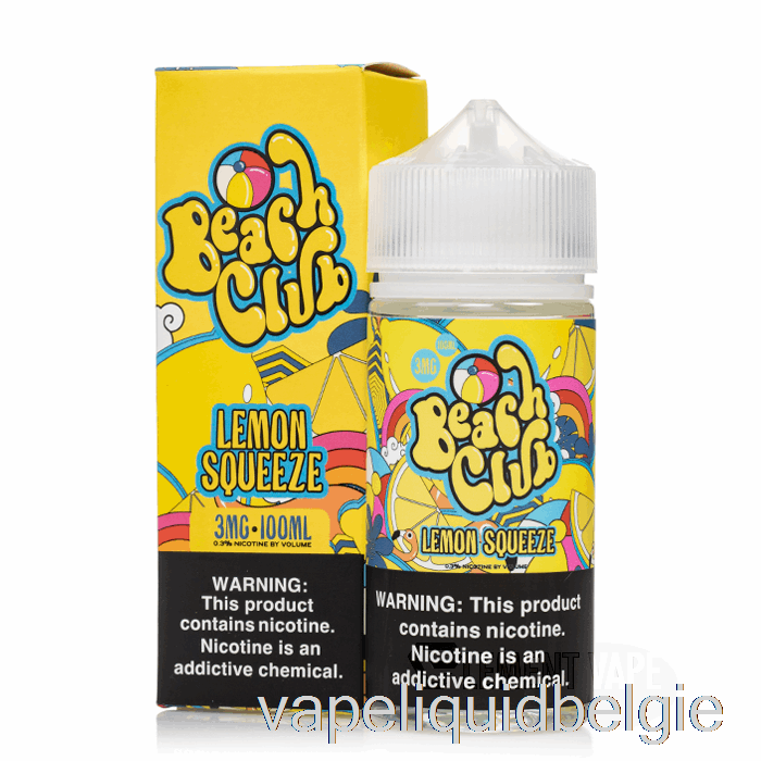 Vape Vloeibare Citroenknijp - Strandclub - 100 Ml 0 Mg